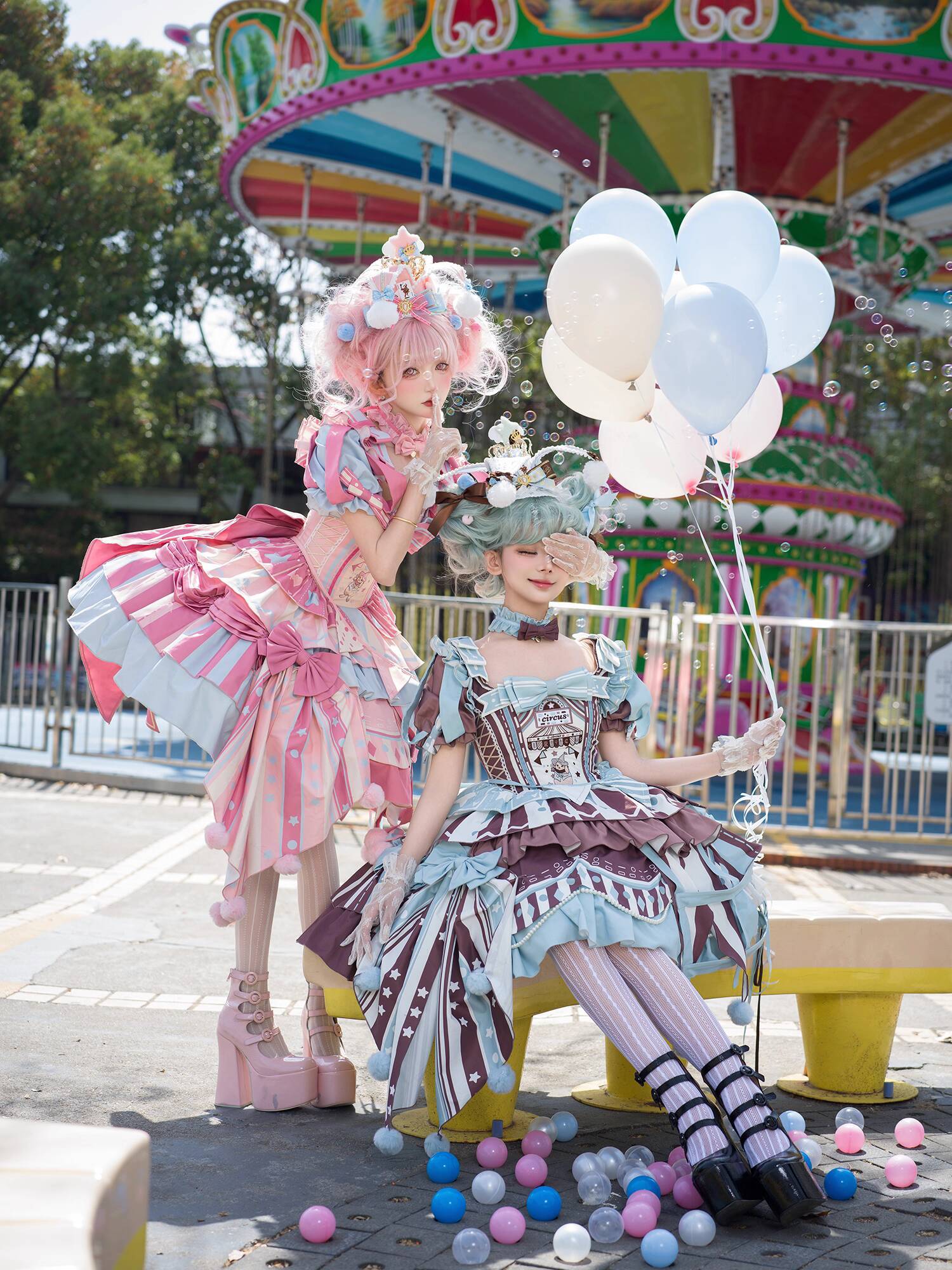 Anime Cosplay Lolita - Rok Lolita Pembuka Karnaval Fiesta Halloween