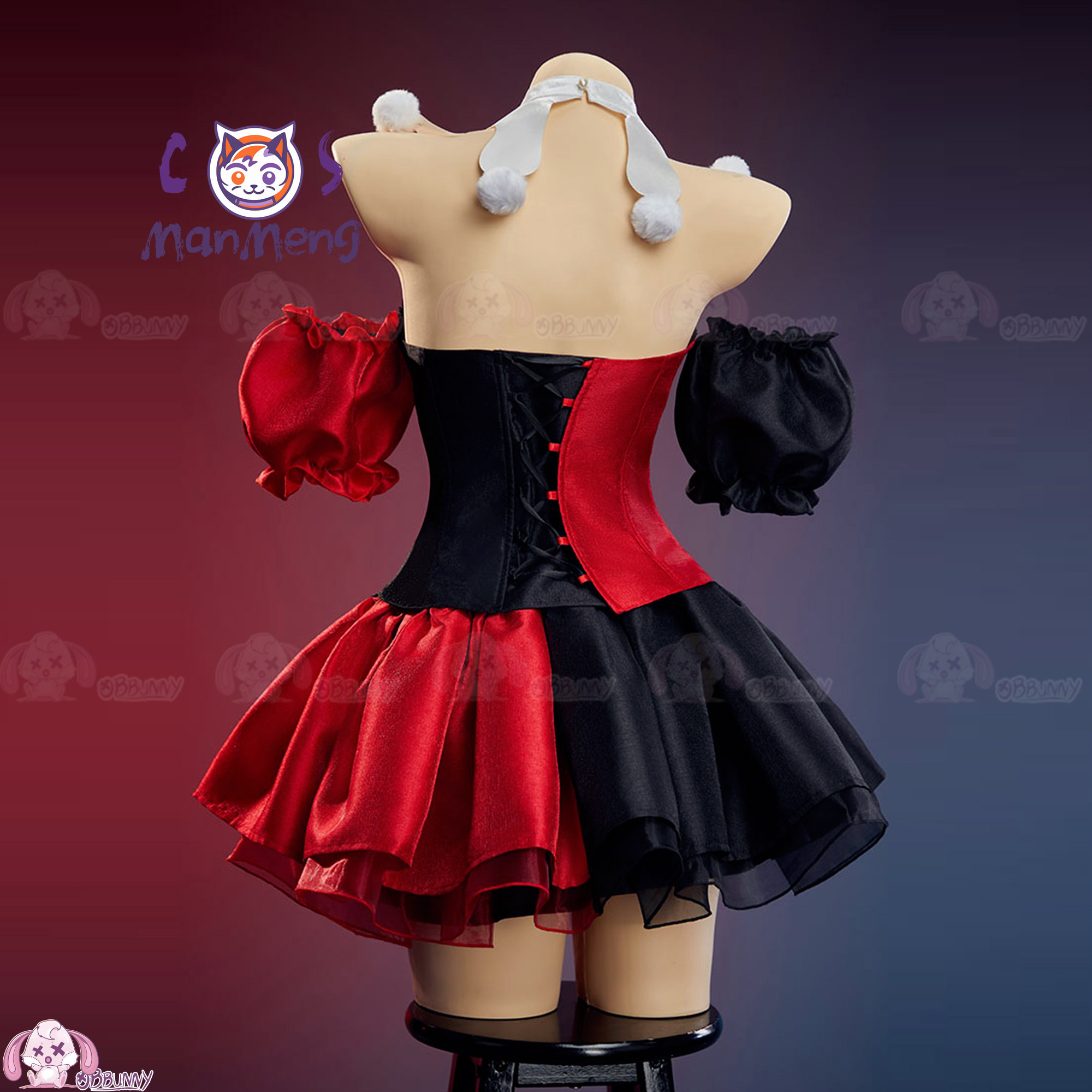 Anime Cosplay Lolita - Rok Pinggang Gothic Lolita Badut Baru