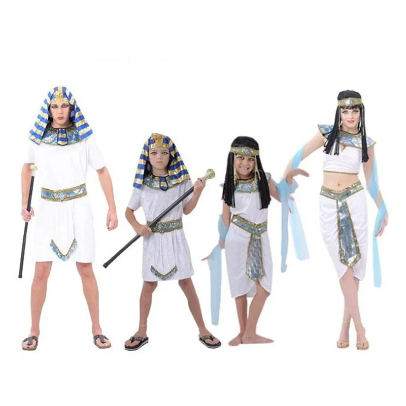 Egypt Cosplay Anime - Kostum Dewasa Cleopatra Firaun Mesir Putih