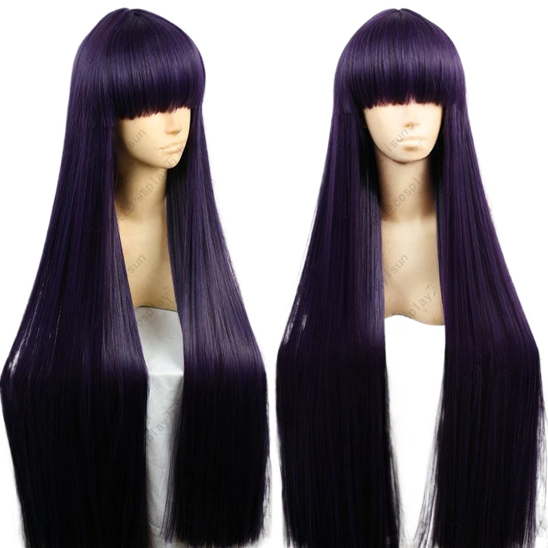 Anime Cosplay Long Black Hair - Sailor Mars Rei Hino 100CM Wig