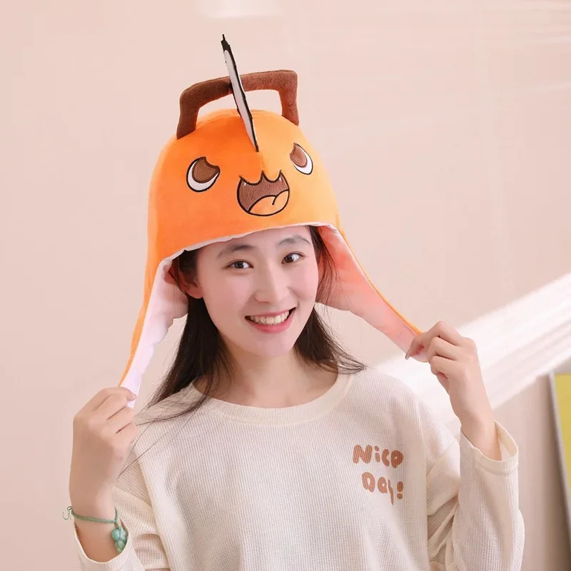 Chainsaw Man Cosplay - Topi Kepala Boneka Cosplay Anime Chainsaw