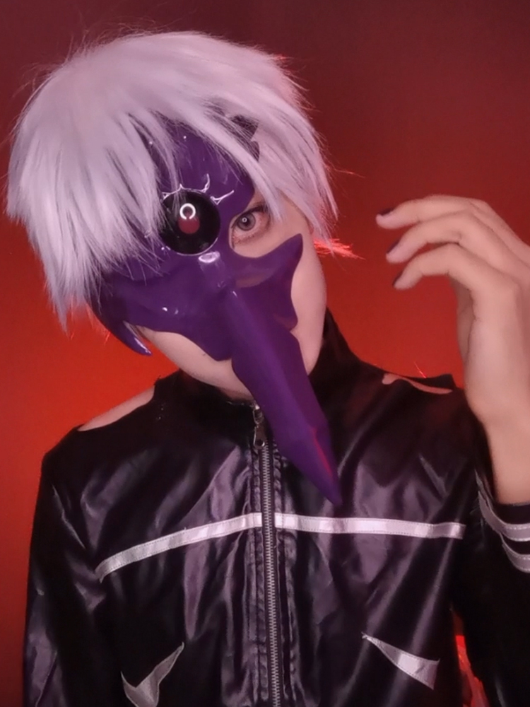 Tokyo Ghoul Mask - Topeng Cosplay Wajah Centipede Kaneki Ken