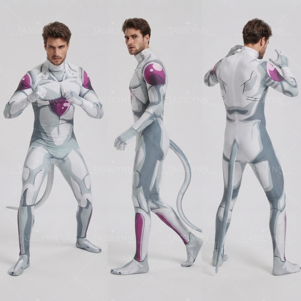 Dragon Ball Saiyan Armor - Setelan Cosplay Frieza, jumpsuit Spandex Zentai,