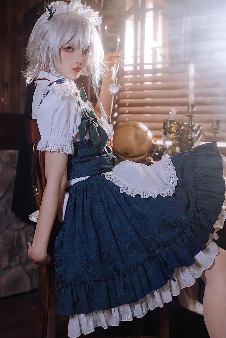 Kostum Cosplay Izayoi Sakuya T - Anime Cosplay Lolita ulasan dan harga