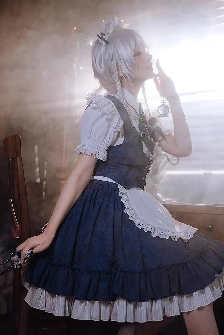 Kostum Cosplay Izayoi Sakuya T - Anime Cosplay Lolita ulasan dan harga