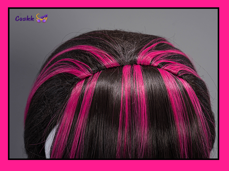 Wig Cosplay Draculauraa Rambut - Anime Cosplay Long Black Hair ulasan dan harga