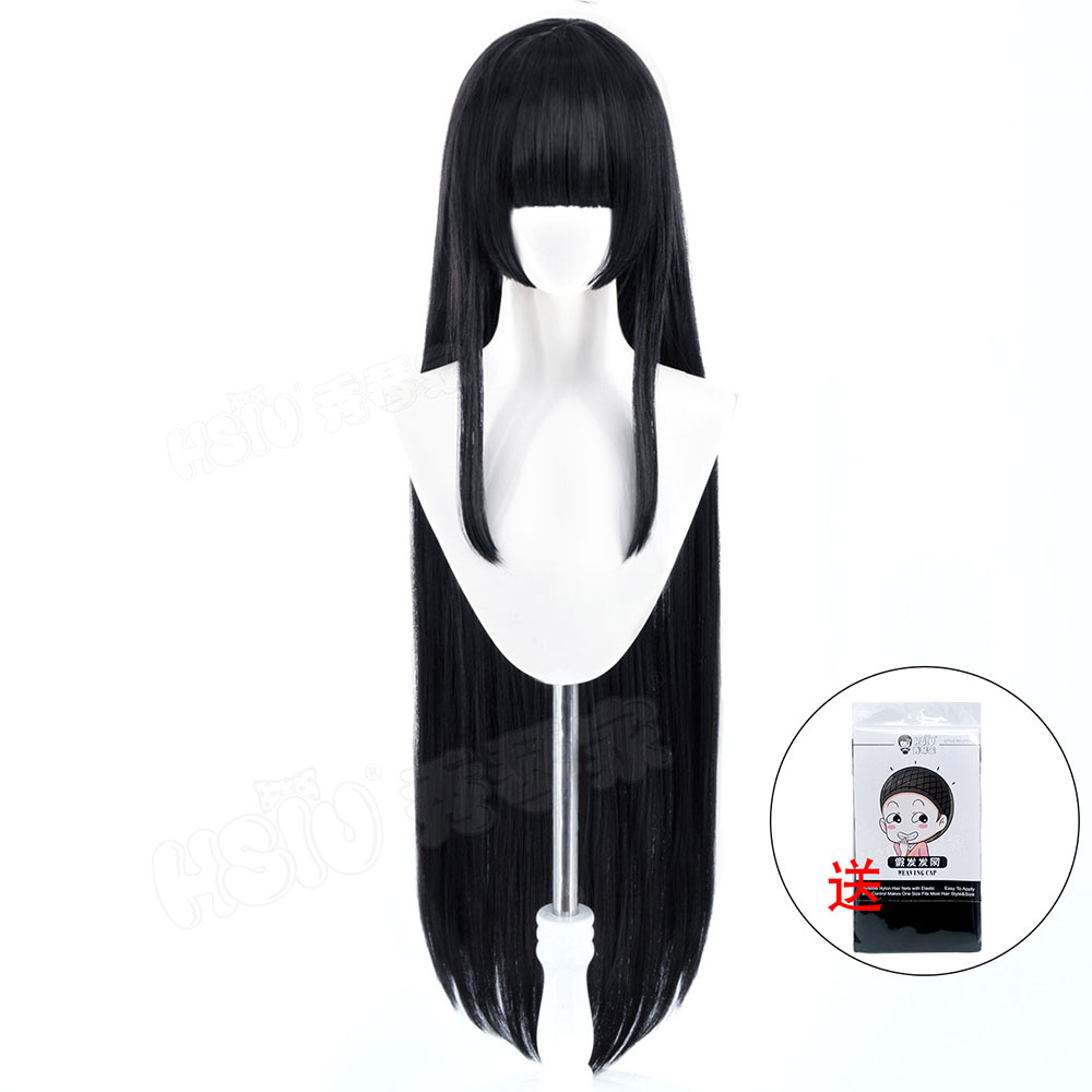 Wig Cosplay Kaguya Houraisan H - Anime Cosplay Long Black Hair ulasan dan harga