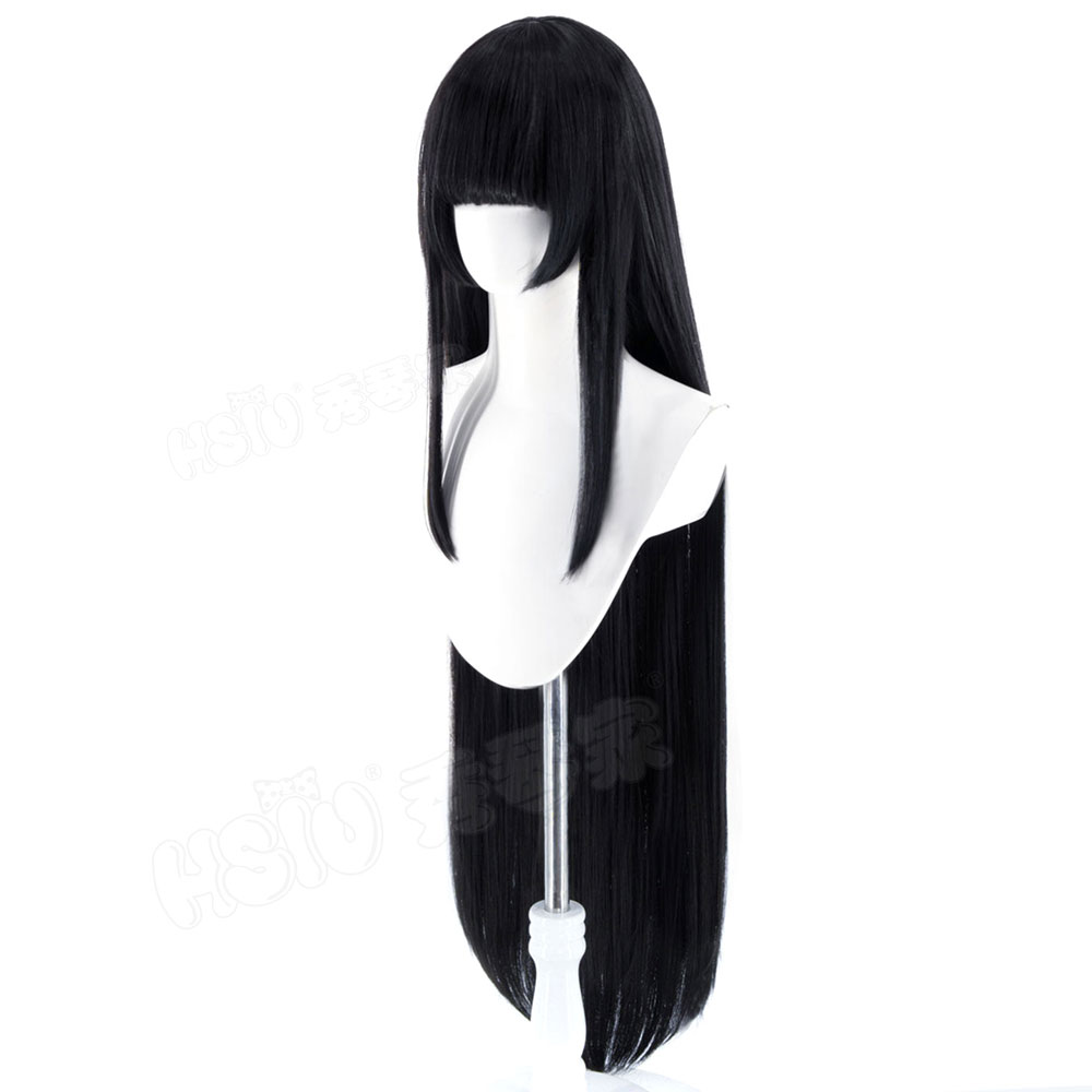 Wig Cosplay Kaguya Houraisan H - Anime Cosplay Long Black Hair ulasan dan harga