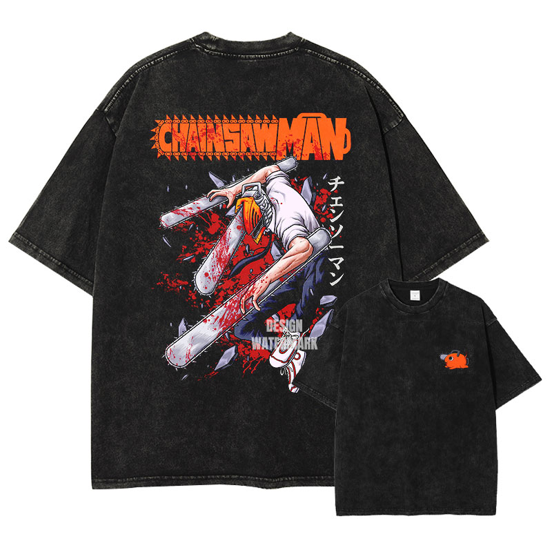 Bandai Anime Denji T Shirt Vin - Chainsaw Man Cosplay ulasan dan harga