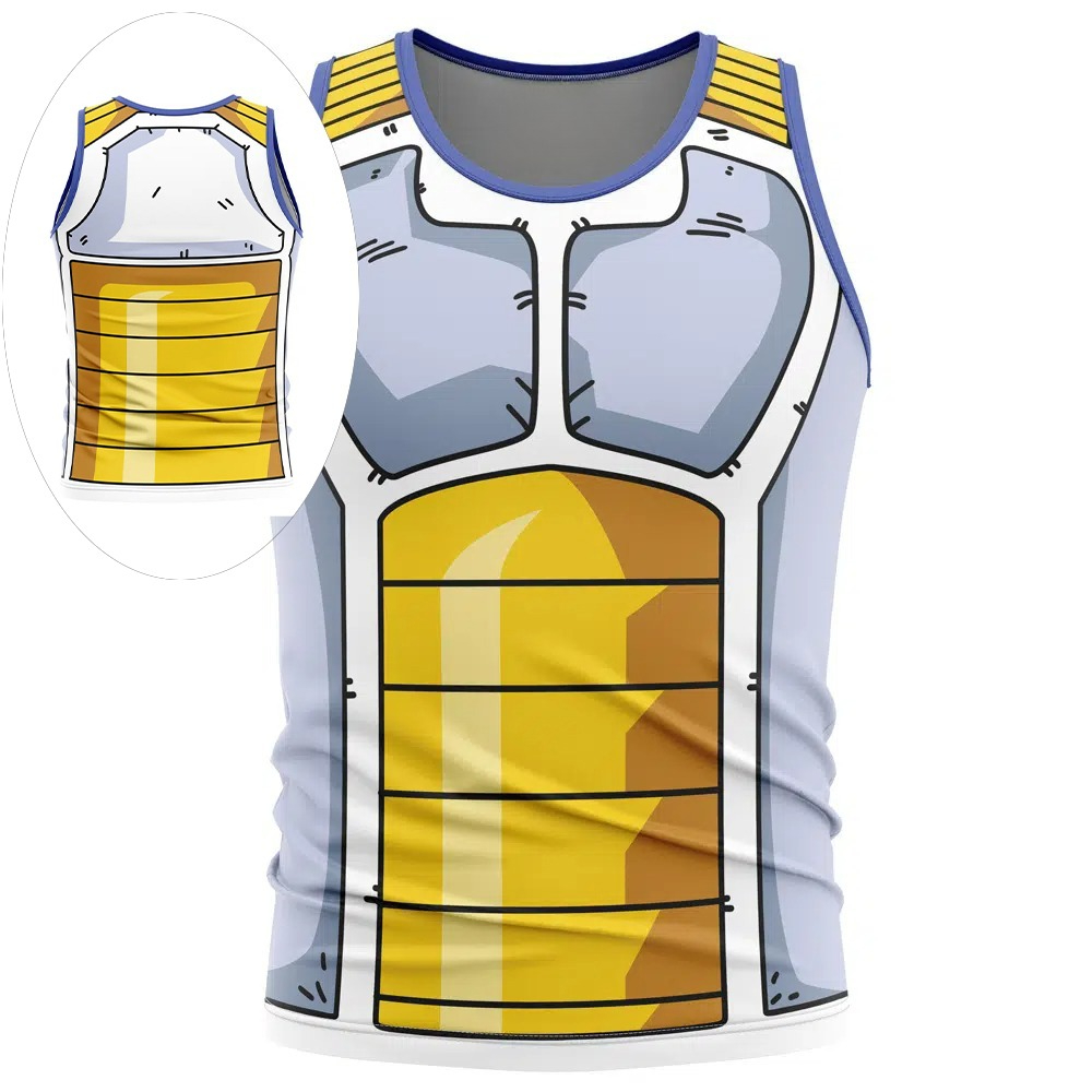 Tank Top Cosplay Vegeta Saiyan - Dragon Ball Saiyan Armor ulasan dan harga
