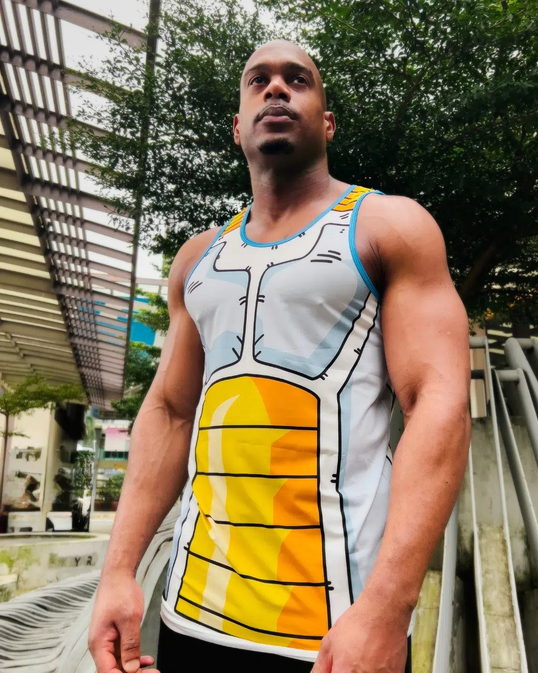 Tank Top Cosplay Vegeta Saiyan - Dragon Ball Saiyan Armor ulasan dan harga