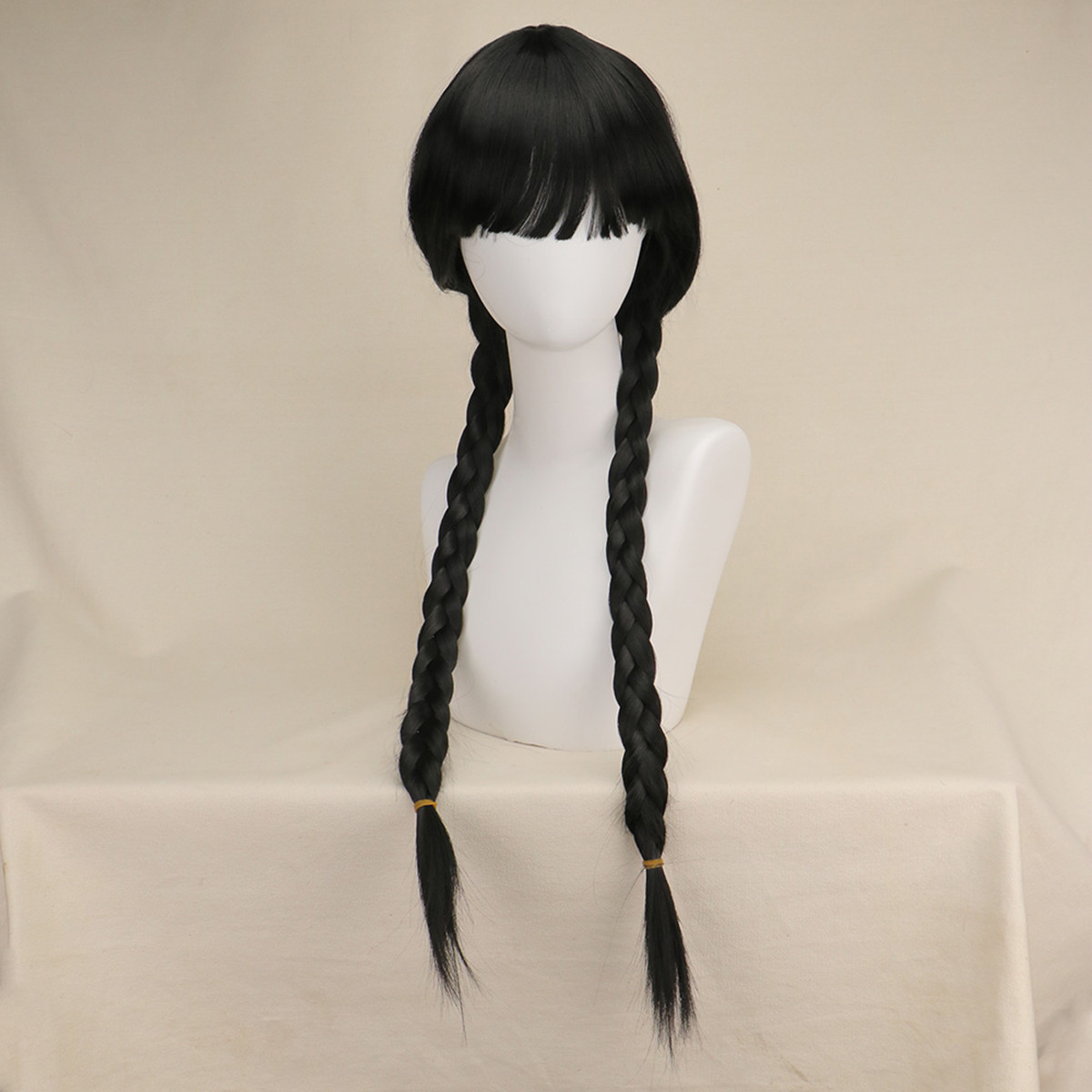 Wig Cosplay Gotik Panjang Ramb - Anime Cosplay Long Black Hair ulasan dan harga
