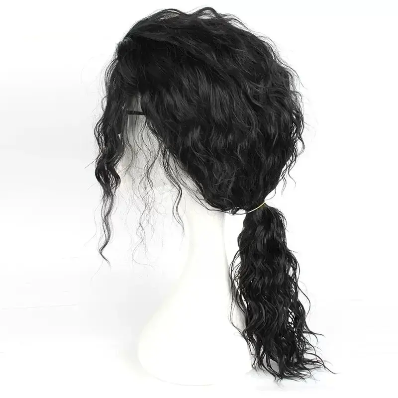 Wig Hitam Cosplay MJ Michael J - Anime Cosplay Long Black Hair ulasan dan harga