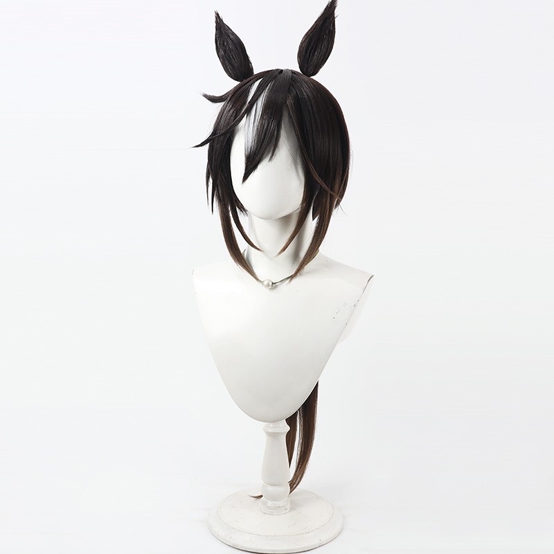 Umamusume Pretty Derby Stay Go - Anime Cosplay Long Black Hair ulasan dan harga