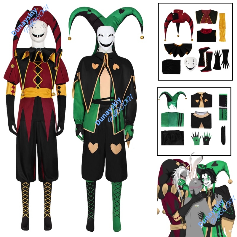 Kostum Cosplay Badut Pierrot S - Anime And Cosplay Expo 2025 ulasan dan harga