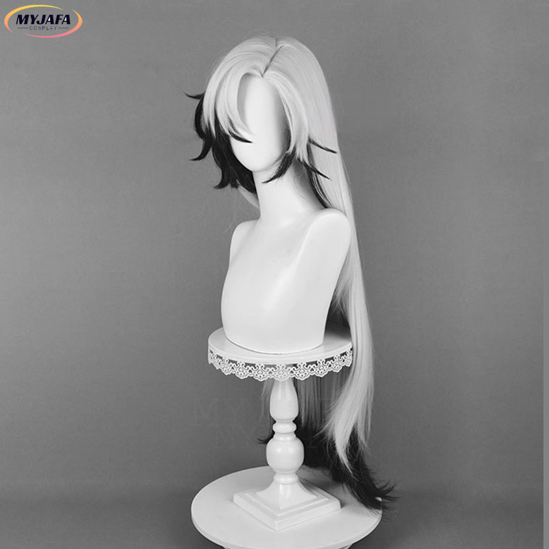 Wig Cosplay Boothill Kualitas  - Anime Cosplay Long Black Hair ulasan dan harga