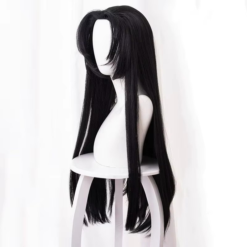 Wig Anime Kochou Kanae Kimetsu - Anime Cosplay Long Black Hair ulasan dan harga