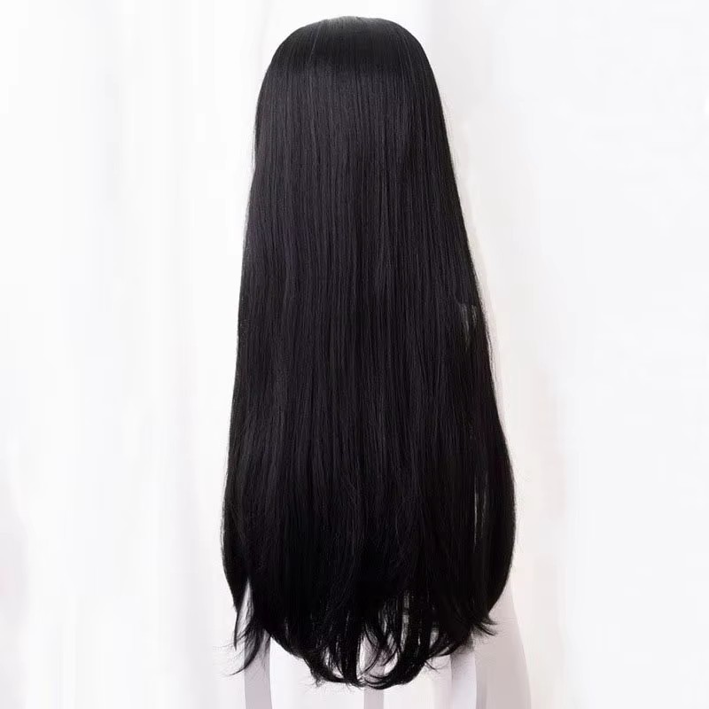 Wig Anime Kochou Kanae Kimetsu - Anime Cosplay Long Black Hair ulasan dan harga