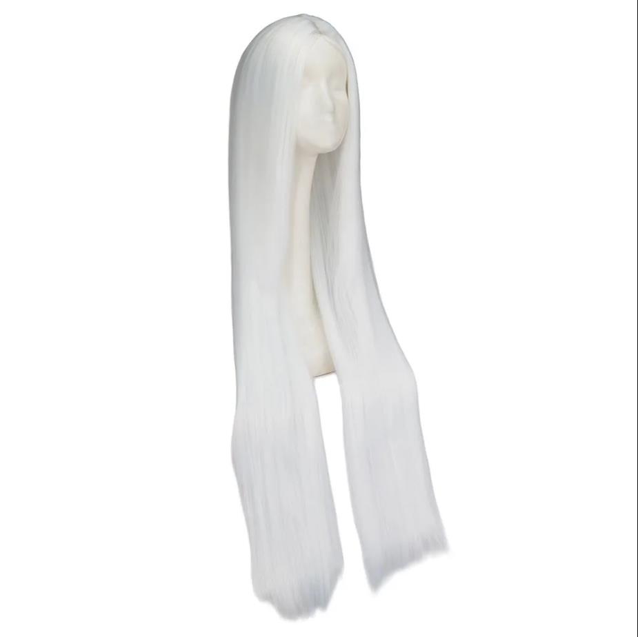 Wig panjang hitam putih 100CM/ - Anime Cosplay Long Black Hair ulasan dan harga