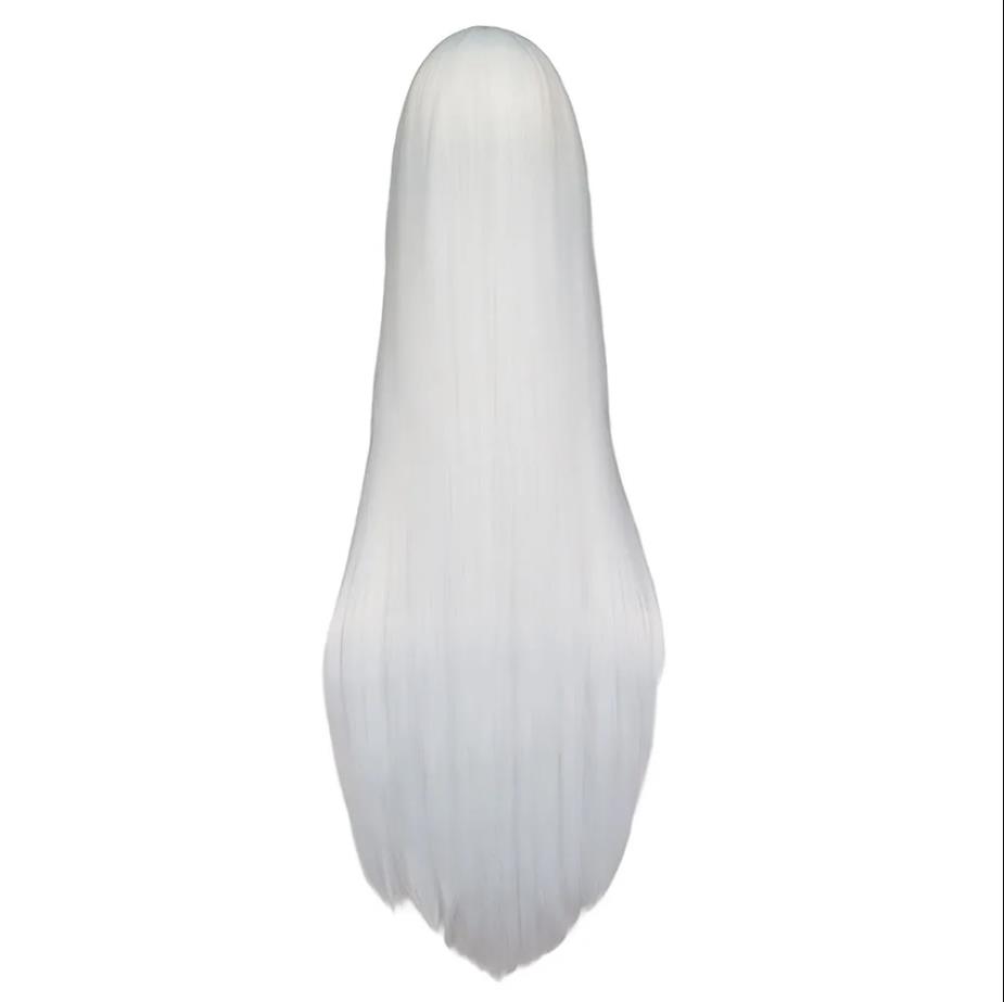 Wig panjang hitam putih 100CM/ - Anime Cosplay Long Black Hair ulasan dan harga