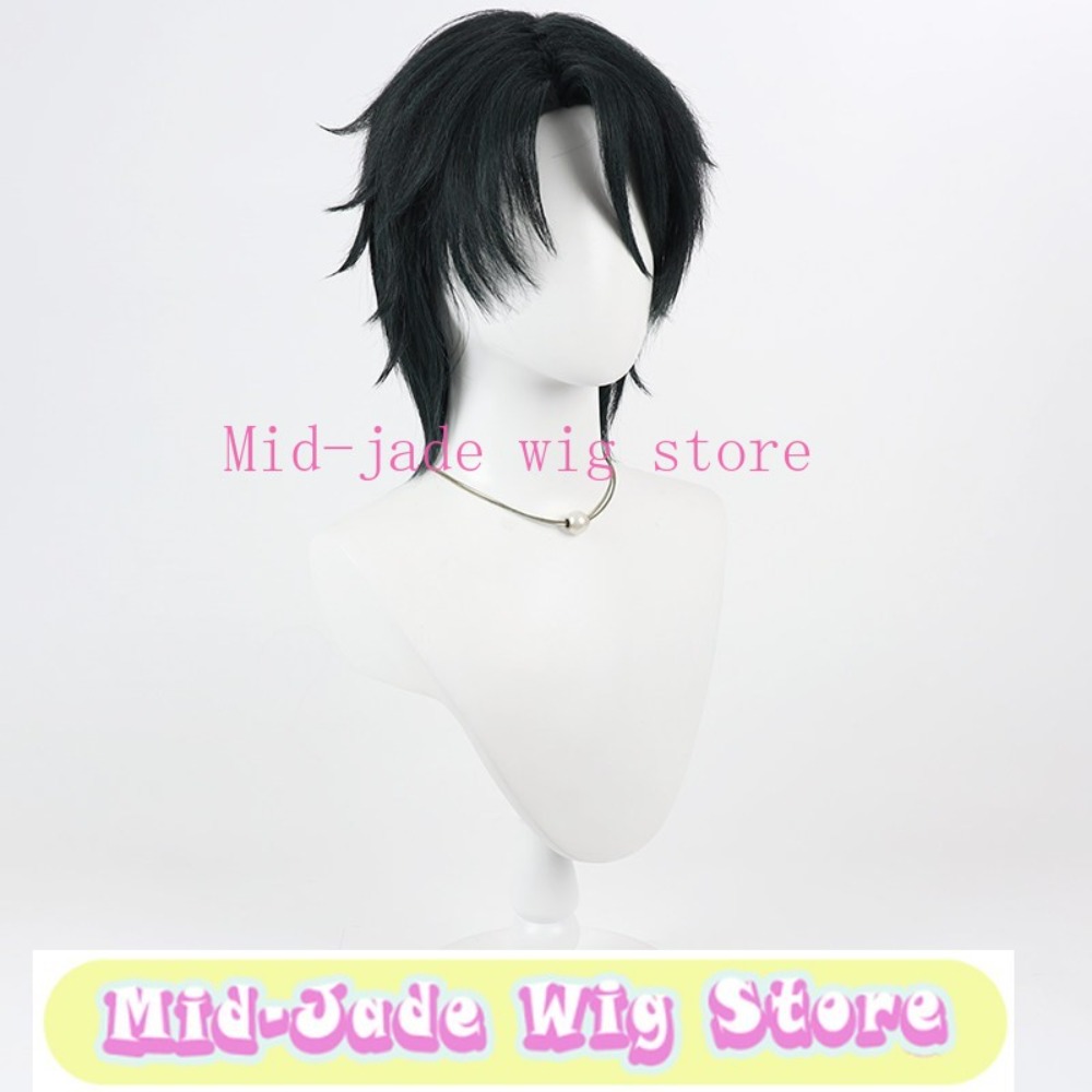 Wig Cosplay Malleus Draconia R - Anime Cosplay Long Black Hair ulasan dan harga