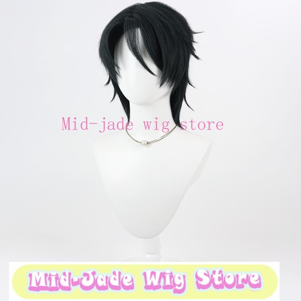 Wig Cosplay Malleus Draconia R - Anime Cosplay Long Black Hair ulasan dan harga