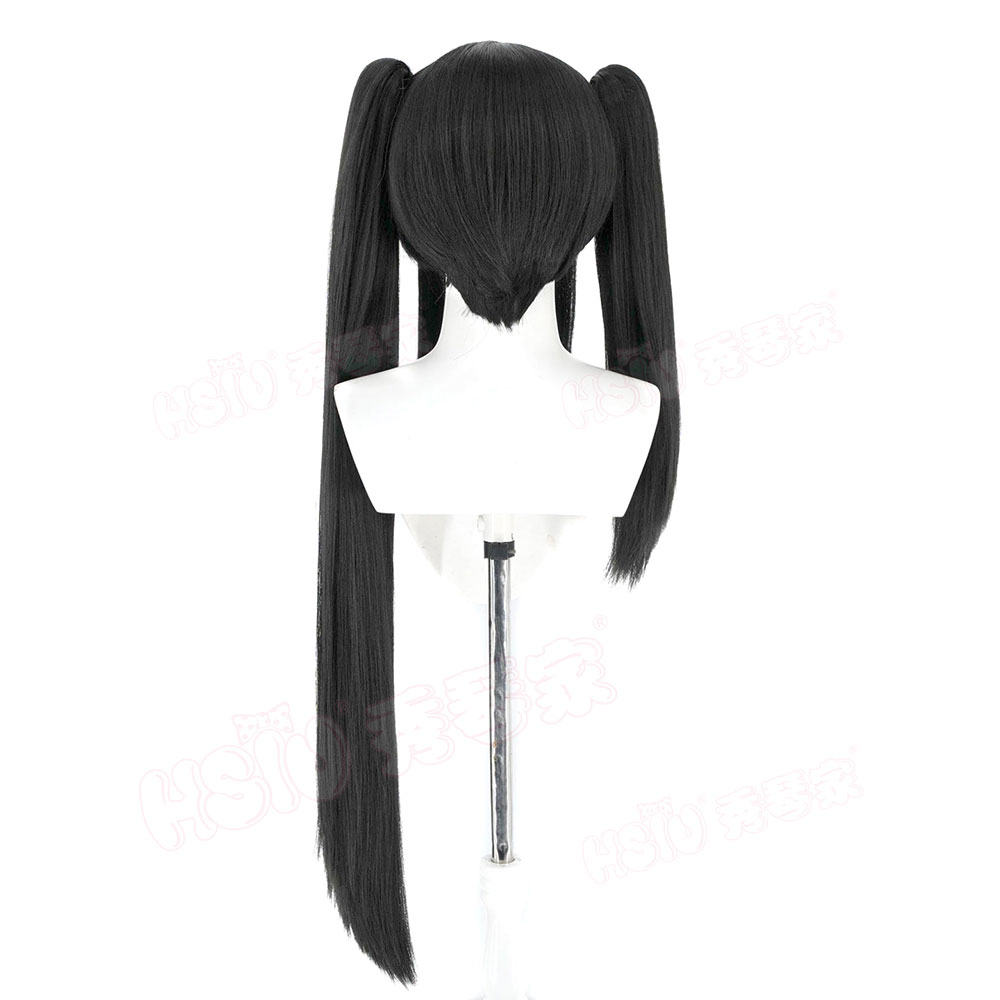 Wig Cosplay Date A Live Tokisa - Anime Cosplay Long Black Hair ulasan dan harga