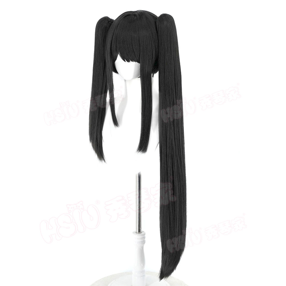 Wig Cosplay Date A Live Tokisa - Anime Cosplay Long Black Hair ulasan dan harga