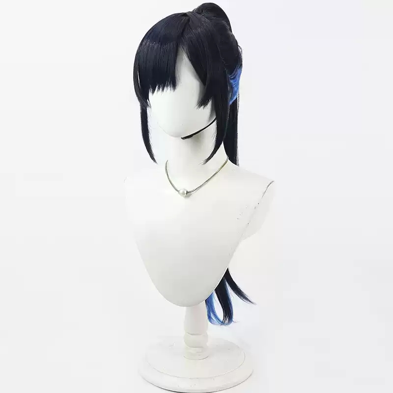 Wig Cosplay Project Sekai Colo - Anime Cosplay Long Black Hair ulasan dan harga