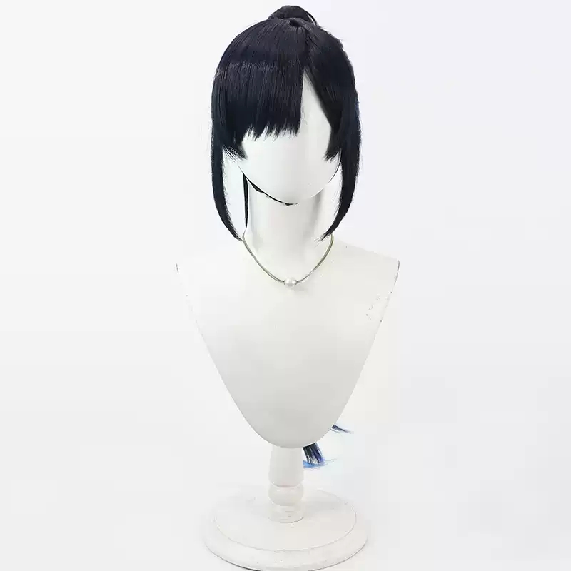 Wig Cosplay Project Sekai Colo - Anime Cosplay Long Black Hair ulasan dan harga