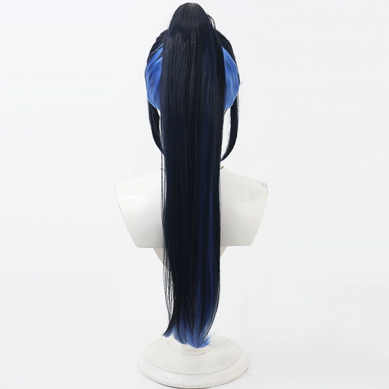 Wig Cosplay Project Sekai Colo - Anime Cosplay Long Black Hair ulasan dan harga