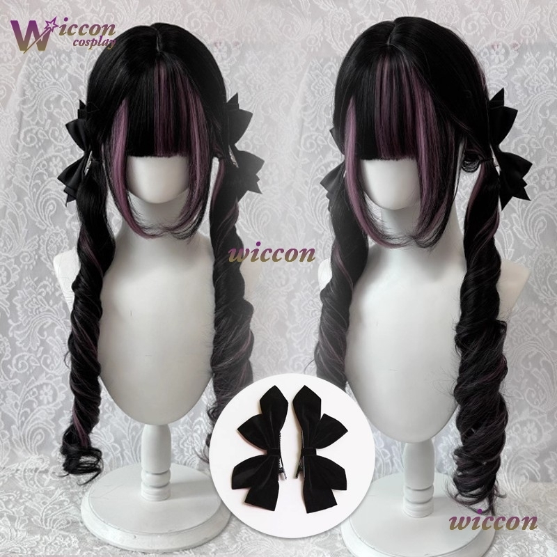 Komik ‌ Wig Hitam dengan Wig C - Anime Cosplay Long Black Hair ulasan dan harga