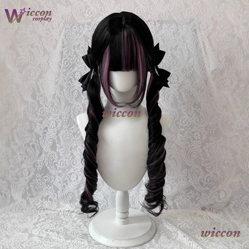 Komik ‌ Wig Hitam dengan Wig C - Anime Cosplay Long Black Hair ulasan dan harga